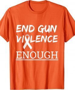 Uvalde End Gun Violence Enough Ribbon T-Shirt