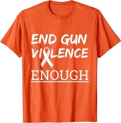 Uvalde End Gun Violence Enough Ribbon T-Shirt