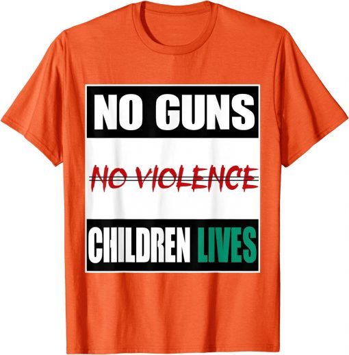 Uvalde NO GUNS END VIOLENCE Awareness Day Tee Shirt