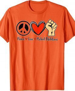 Uvalde Protect Our Kids End Guns Violence Wear Orange Peace Sign T-Shirt