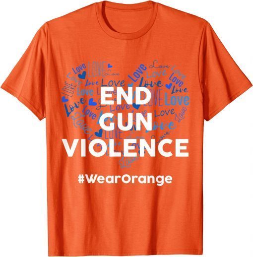 Uvalde Texas Enough End Gun Violence No Gun Awareness Day Wear Orange T-Shirt