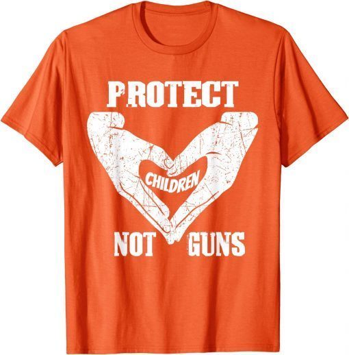 Uvalde Texas Protect Children Not Guns Orange T-Shirt