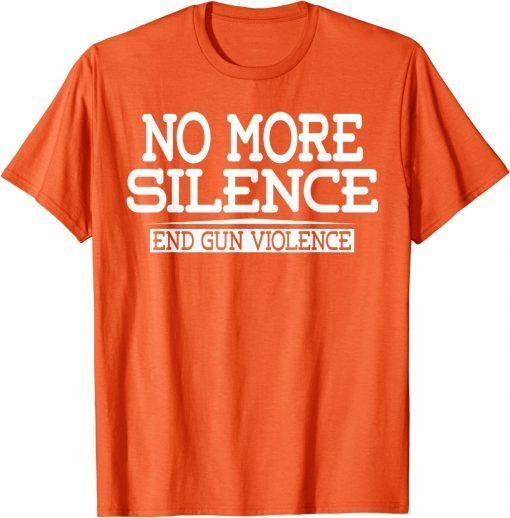 Uvalde Wear Orange Anti Gun No More Silence End Gun Violence Ribbon T-Shirt