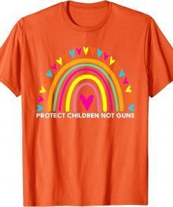 Uvalde Wear Orange Rainbow Protect Children Not Guns T-Shirt