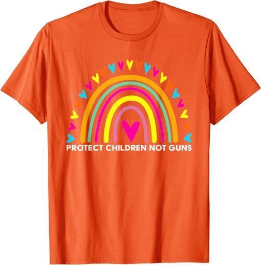 Uvalde Wear Orange Rainbow Protect Children Not Guns T-Shirt