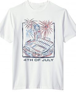 West Virginia Stadium 4th Of July T-Shirt