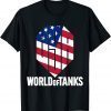 World of Tanks 4th of July USA Shield T-Shirt
