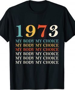 1973 My Body My Choice_Pro_Choice Reproductive Rights T-Shirt