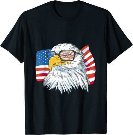 4th Of July USA American Flag Patriotic Eagle T-Shirt