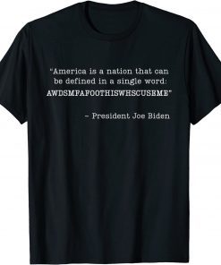 America Is A Nation That Can Be Defined In Single Word Biden T-Shirt