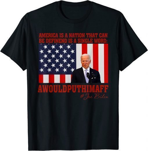 America Nation Defined In A Single Word Biden T-Shirt