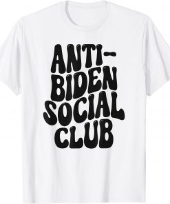 Anti-Biden Social Club Democrat Republican USA T-Shirt