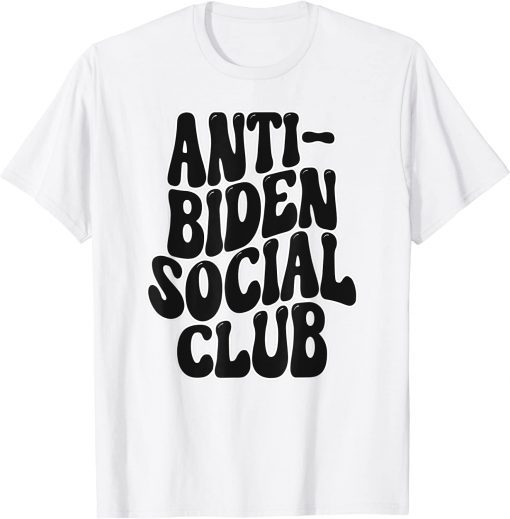 Anti-Biden Social Club Democrat Republican USA T-Shirt