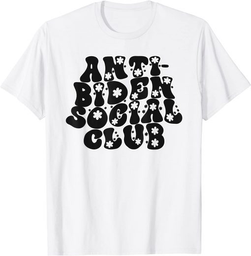 Anti-Joe Biden Social Club Democrat Republican US T-Shirt