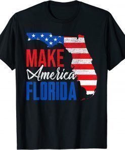 Vintage Make America Florida Trump DeSantis 2024 Election T-Shirt