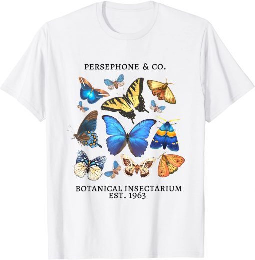 Vintage Persephone Greek Mythology Butterfly Light Academia T-Shirt