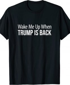 Wake Me Up When Trump Is Back Tee Shirt