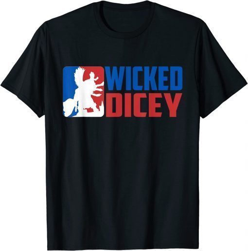 Wicked Dicey - Baseball Logo Style Tee Shirt