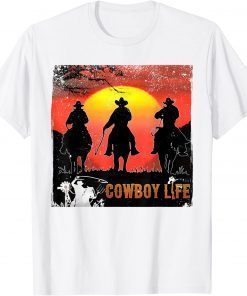 Yeehaw Rodeo Horse Riding Howdy Western Country Life Cowboys T-Shirt