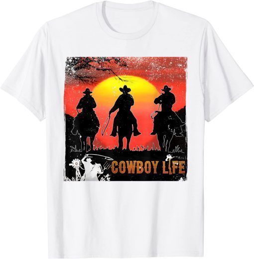 Yeehaw Rodeo Horse Riding Howdy Western Country Life Cowboys T-Shirt