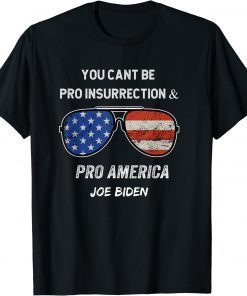 you cant be pro insurrection and pro America T-Shirt