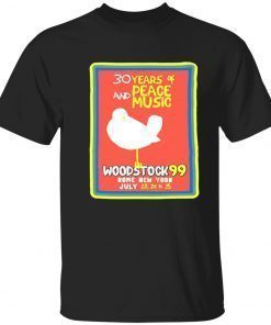 30 years of and peace music woodstock 9 rome new york shirt