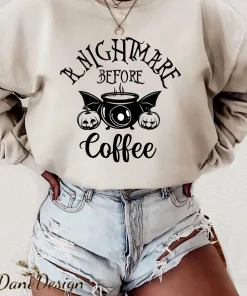 A Nightmare Before Coffee Halloween Shirt