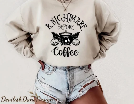 A Nightmare Before Coffee Halloween Shirt