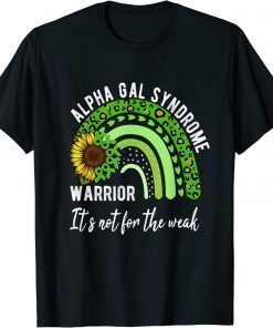 Alpha Gal Syndrome Rainbow & Sunflower Awareness Month T-Shirt