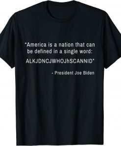 America Is A Nation That Can Be Defined In Single Word Tee Shirt