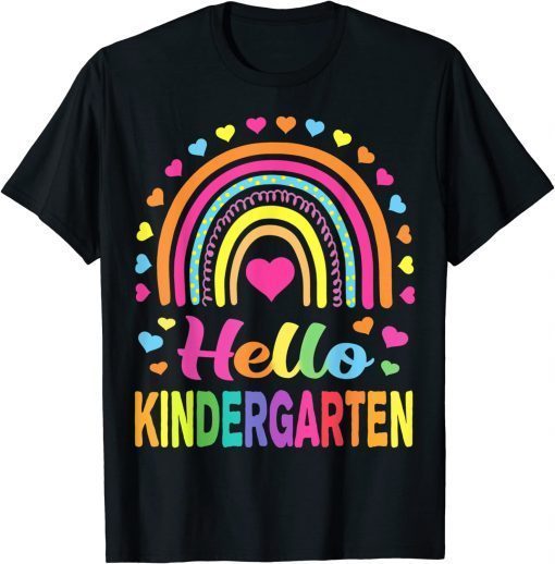 Back to School Hello Kindergarten Squad Teachers & Students Tee Shirt