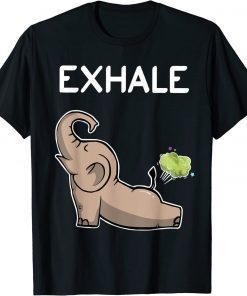 Elephant Exhale Yoga Elephant T-Shirt