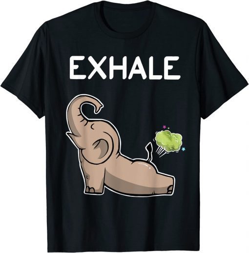 Elephant Exhale Yoga Elephant T-Shirt