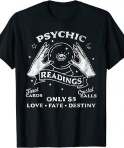 Fortune Teller Psychic Readings Tarot Crystal Ball Vintage T-Shirt