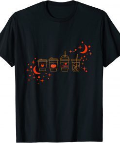 Halloween Coffee Latte Cottagecore Fall Outfit Autumn Spooky T-Shirt