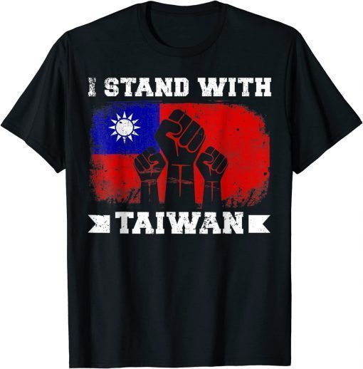 I Stand With Taiwan Support Taiwanese Flag T-Shirt