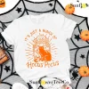 , It's Just A Bunch Of Hocus Pocus Black Cat Halloween T-Shirt