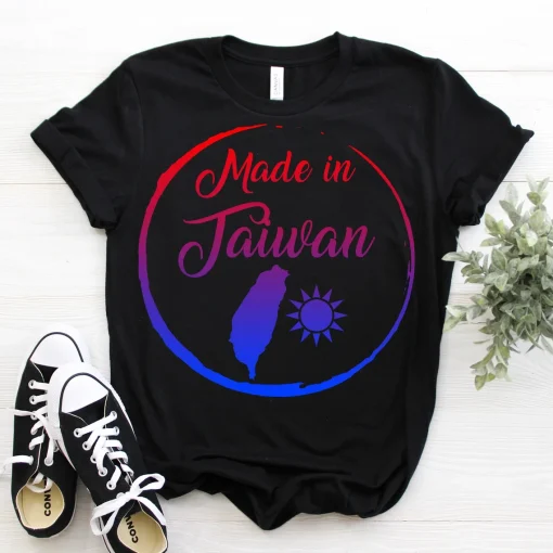 Made In Taiwan Flag Map Republic Of China T-Shirt