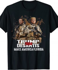 Make America Florida, DeSantis 2024 Election Trump Ron T-Shirt