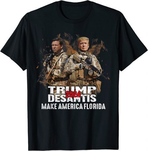 Make America Florida, DeSantis 2024 Election Trump Ron T-Shirt