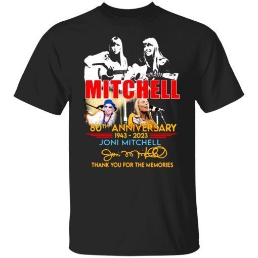 Mitchell 80th anniversary 1943 2023 thank you for the memories signature shirt