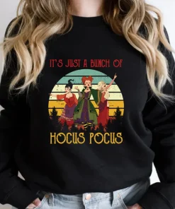 Sanderson Sisters It’s Just A Bunch Of Hocus Pocus Tee ShirtSanderson Sisters It’s Just A Bunch Of Hocus Pocus Tee Shirt