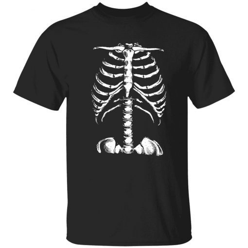 Skeleton rib cage shirt