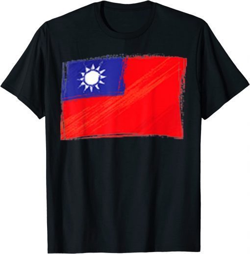 Taiwan Flag Taiwanese Flag Colors Taiwan Flag T-Shirt