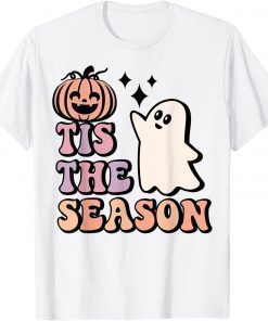 Tis The Season Hippie Halloween Baby Ghost Pumpkin T-Shirt