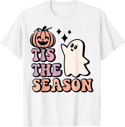 Tis The Season Hippie Halloween Baby Ghost Pumpkin T-Shirt