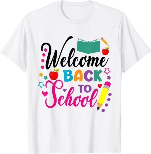 Welcome Back To School First Day Of School Cute Teacher T-Shirt