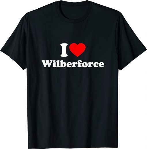 Wilberforce Love Heart College University Alumni T-Shirt