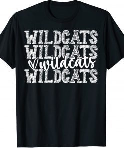 Wildcats Spirit Wear Game Day School Mascot Sport Fan Team T-Shirt