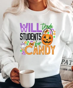 Will Trade Students for Candy Halloween Tee Shirt